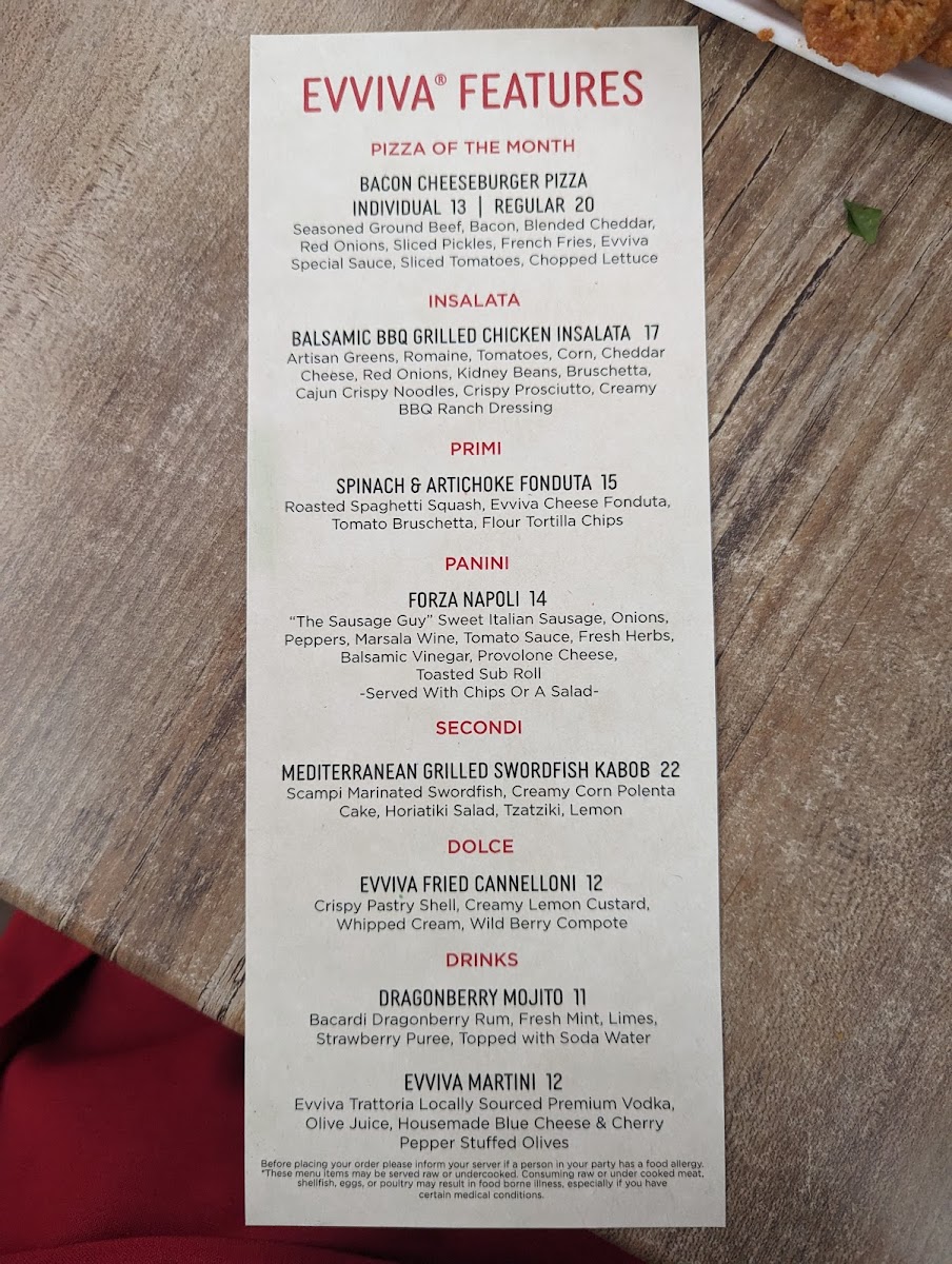 Menu Evviva Trattoria Marlborough-5